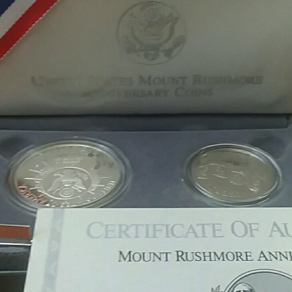 1991 United States Mount RushMore Anniversary Coin